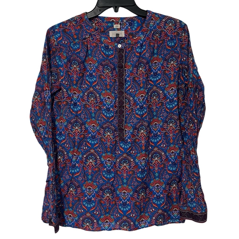 Floral Blue Women's Top